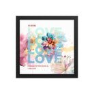 1 John 4:19 - Bible Verse, We Love Him Premium Luster Photo Paper Framed Poster