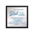Isaiah 40:31 - Bible Verse, Wings like Eagles Premium Luster Photo Paper Framed Poster