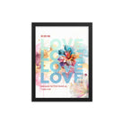 1 John 4:19 - Bible Verse, We Love Him Premium Luster Photo Paper Framed Poster