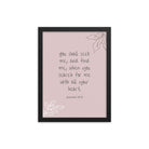 Jeremiah 29:13 - Bible Verse, you search Premium Luster Photo Paper Framed Poster