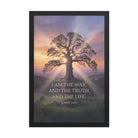 John 14:6 Bible Verse Jesus said Premium Luster Photo Paper Framed Poster Black 12″×18″