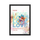 1 John 4:19 - Bible Verse, We Love Him Premium Luster Photo Paper Framed Poster