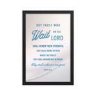 Isaiah 40:31 - Bible Verse, Wings like Eagles Premium Luster Photo Paper Framed Poster