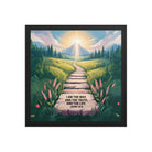 John 14:6 Bible Verse The Truth Premium Luster Photo Paper Framed Poster Black 14″×14″