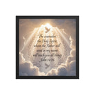 John 14:26 Bible Verse Counselor Premium Luster Photo Paper Framed Poster Black 14″×14″
