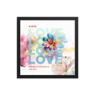 1 John 4:19 - Bible Verse, We Love Him Premium Luster Photo Paper Framed Poster