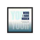 Psalm 119:11 - Bible Verse, hidden your word Premium Luster Photo Paper Framed Poster