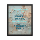 Psalm 34:18 - Bible Verse, The LORD is Near Premium Luster Photo Paper Framed Poster