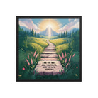 John 14:6 Bible Verse The Truth Premium Luster Photo Paper Framed Poster Black 18″×18″