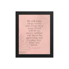 Revelation 21:4 Bible Verse, their eyes Premium Luster Photo Paper Framed Poster