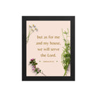 Joshua 24:15 Bible Verse, your fathers Premium Luster Photo Paper Framed Poster