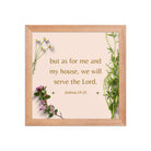 Joshua 24:15 Bible Verse, your fathers Premium Luster Photo Paper Framed Poster