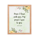 John 14:27 Bible Verse, My peace Premium Luster Photo Paper Framed Poster