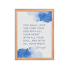 Deuteronomy 6:5 Bible Verse, your God Premium Luster Photo Paper Framed Poster