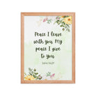 John 14:27 Bible Verse, My peace Premium Luster Photo Paper Framed Poster