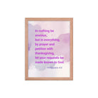 Phil 4:6 - Bible Verse, Prayer and Petition Premium Luster Photo Paper Framed Poster