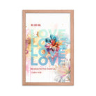 1 John 4:19 - Bible Verse, We Love Him Premium Luster Photo Paper Framed Poster