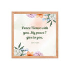 John 14:27 Bible Verse, with you Premium Luster Photo Paper Framed Poster