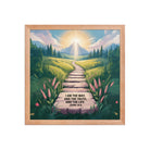 John 14:6 Bible Verse The Truth Premium Luster Photo Paper Framed Poster Red Oak 14″×14″