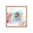 1 John 4:19 - Bible Verse, We Love Him Premium Luster Photo Paper Framed Poster