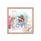 1 John 4:19 - Bible Verse, We Love Him Premium Luster Photo Paper Framed Poster