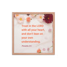 Prov 3:5 - Bible Verse, Trust in the LORD Premium Luster Photo Paper Framed Poster