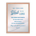 Isaiah 40:31 - Bible Verse, Wings like Eagles Premium Luster Photo Paper Framed Poster