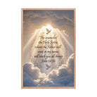 John 14:26 Bible Verse Counselor Premium Luster Photo Paper Framed Poster Red Oak 24″×36″