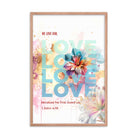 1 John 4:19 - Bible Verse, We Love Him Premium Luster Photo Paper Framed Poster