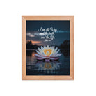 John 14:6 Bible Verse The Father Premium Luster Photo Paper Framed Poster Red Oak 8″×10″