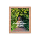 Rev 3:20 Bible Verse, Garden Doorway Premium Luster Photo Paper Framed Poster