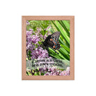 2 Cor. 5:17 Bible Verse, Butterfly Premium Luster Photo Paper Framed Poster