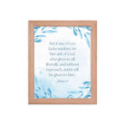 James 1:5 Bible Verse, lacks wisdom Premium Luster Photo Paper Framed Poster