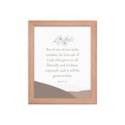 James 1:5 Bible Verse, ask of God Premium Luster Photo Paper Framed Poster