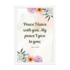 John 14:27 Bible Verse, with you Premium Luster Photo Paper Framed Poster