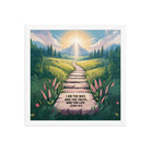 John 14:6 Bible Verse The Truth Premium Luster Photo Paper Framed Poster White 14″×14″