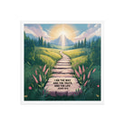 John 14:6 Bible Verse The Truth Premium Luster Photo Paper Framed Poster White 18″×18″