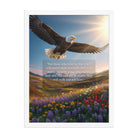 Isaiah 40:31 Bible Verse Who Wait Premium Luster Photo Paper Framed Poster White 18″×24″