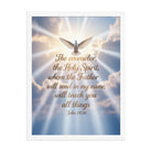 John 14:26 Bible Verse Father Premium Luster Photo Paper Framed Poster White 18″×24″