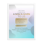 Isaiah 9:6 - Bible Verse, Wonderful Counselor Premium Luster Photo Paper Framed Poster