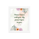 John 14:27 Bible Verse, with you Premium Luster Photo Paper Framed Poster