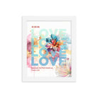 1 John 4:19 - Bible Verse, We Love Him Premium Luster Photo Paper Framed Poster