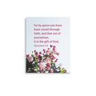 Eph 2:8 - Bible Verse, saved through faith Premium Luster Photo Paper Poster