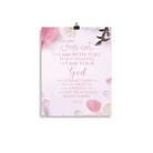 Isaiah 41:10 - Bible Verse, God will strengthen you Premium Luster Photo Paper Poster