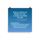 Isaiah 9:6 - Bible Verse, Everlasting Father Premium Luster Photo Paper Poster