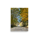 Prov 3:6, Bible Verse, Fall Road Premium Luster Photo Paper Poster