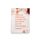 Prov 3:5 - Bible Verse, Trust in the LORD Premium Luster Photo Paper Poster