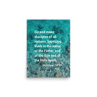 Matt 28:19 - Bible Verse, Make Disciples Premium Luster Photo Paper Poster