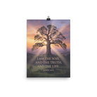 John 14:6 Bible Verse Jesus said Premium Luster Photo Paper Poster 12″×16″