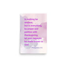 Phil 4:6 - Bible Verse, Prayer and Petition Premium Luster Photo Paper Poster